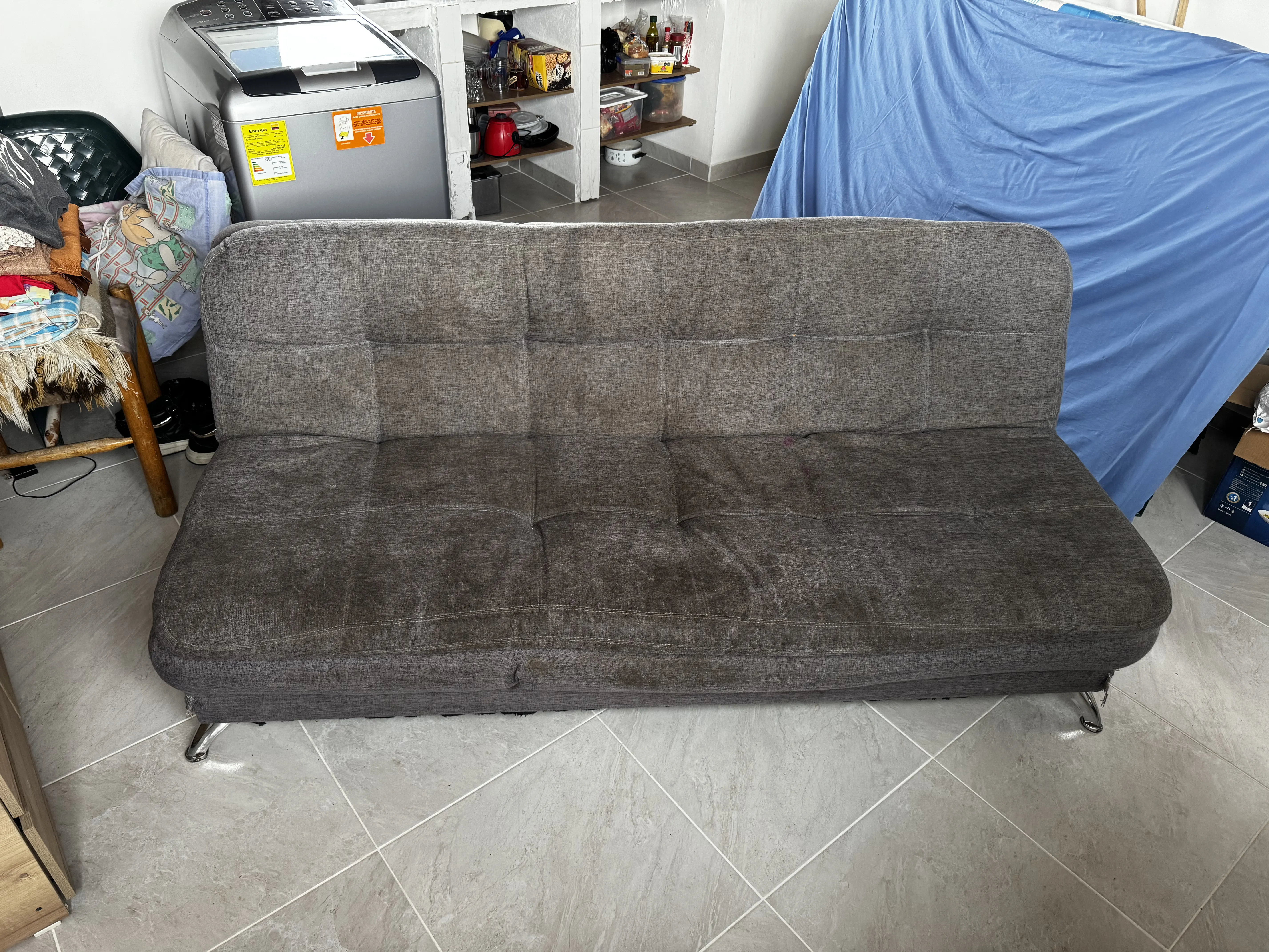 Antes - Sofá cama sucio